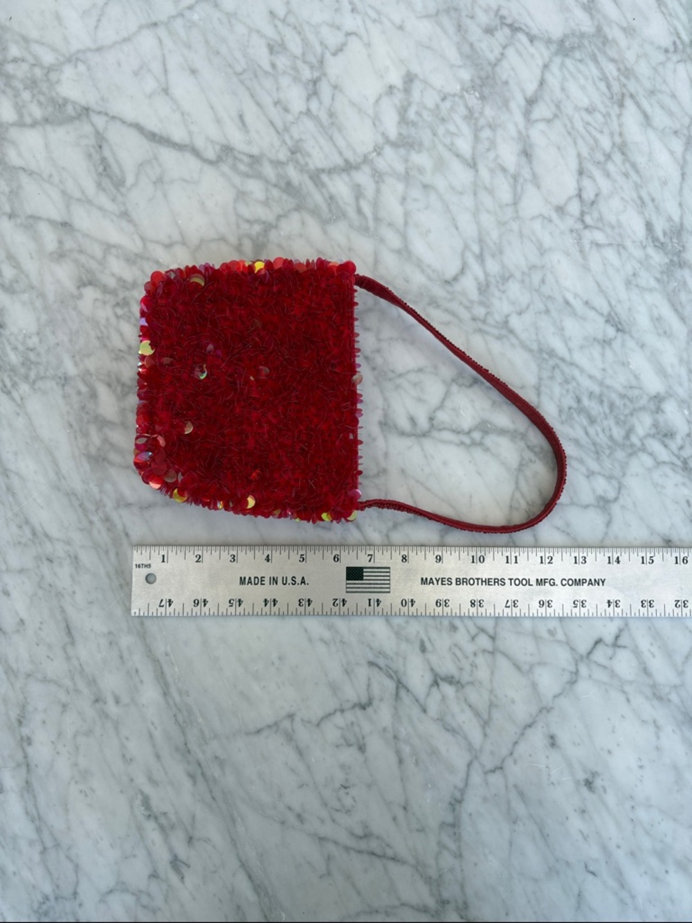 Red Sequin Mini Purse - Picture 3 of 4